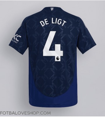 Manchester United Matthijs de Ligt #4 Venkovní Dres 2024-25 Krátký Rukáv