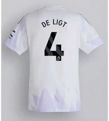 Manchester United Matthijs de Ligt #4 Venkovní Dres 2025-26 Krátký Rukáv
