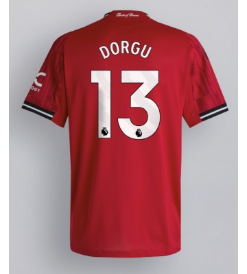 Manchester United Patrick Dorgu #13 Domácí Dres 2025-26 Krátký Rukáv