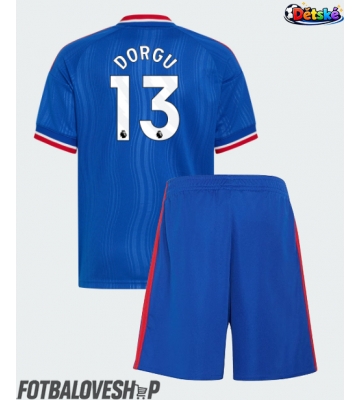 Manchester United Patrick Dorgu #13 Dětské Venkovní Dres 2026-27 Krátký Rukáv (+ trenýrky)