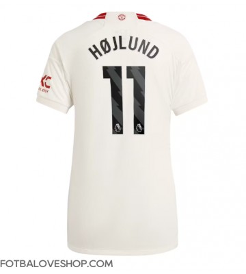 Manchester United Rasmus Hojlund #11 Dámské Alternativní Dres 2023-24 Krátký Rukáv