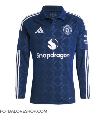 Manchester United Venkovní Dres 2024-25 Dlouhý Rukáv