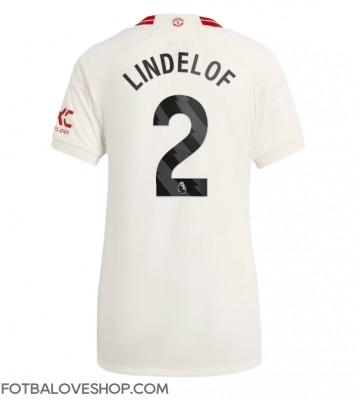 Manchester United Victor Lindelof #2 Dámské Alternativní Dres 2023-24 Krátký Rukáv