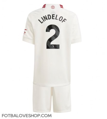 Manchester United Victor Lindelof #2 Dětské Alternativní Dres 2023-24 Krátký Rukáv (+ trenýrky)