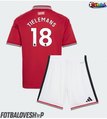 Manchester United Youri Tielemans #18 Dětské Domácí Dres 2026-27 Krátký Rukáv (+ trenýrky)
