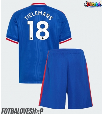 Manchester United Youri Tielemans #18 Dětské Venkovní Dres 2026-27 Krátký Rukáv (+ trenýrky)