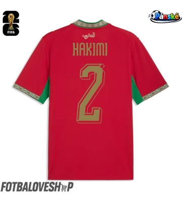 Maroko Achraf Hakimi #2 Domácí Dres MS 2026 Krátký Rukáv