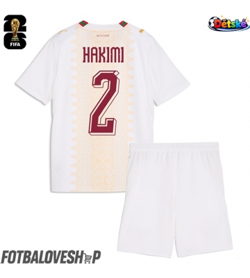 Maroko Achraf Hakimi #2 Dětské Venkovní Dres MS 2026 Krátký Rukáv (+ trenýrky)