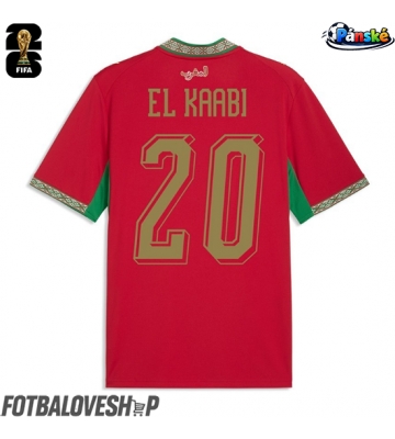 Maroko Ayoub El Kaabi #20 Domácí Dres MS 2026 Krátký Rukáv