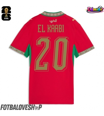 Maroko Ayoub El Kaabi #20 Dámské Domácí Dres MS 2026 Krátký Rukáv
