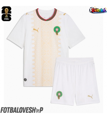 Maroko Dětské Venkovní Dres MS 2026 Krátký Rukáv (+ trenýrky)