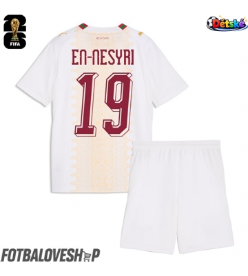 Maroko Youssef En-Nesyri #19 Dětské Venkovní Dres MS 2026 Krátký Rukáv (+ trenýrky)