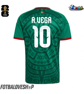 Mexiko Alexis Vega #10 Domácí Dres MS 2026 Krátký Rukáv