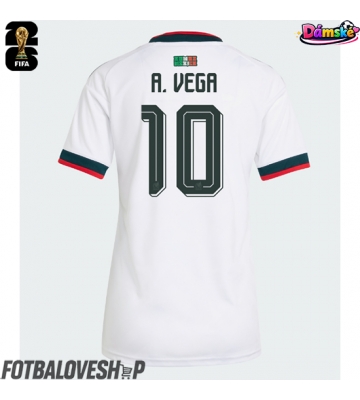 Mexiko Alexis Vega #10 Dámské Venkovní Dres MS 2026 Krátký Rukáv
