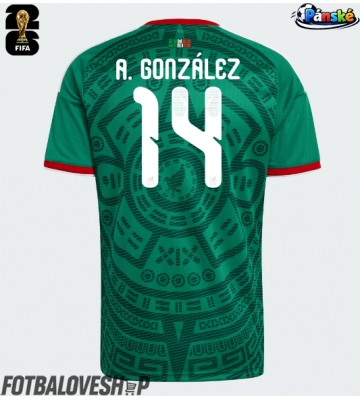 Mexiko Armando Gonzalez #14 Domácí Dres MS 2026 Krátký Rukáv