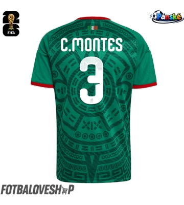 Mexiko Cesar Montes #3 Domácí Dres MS 2026 Krátký Rukáv
