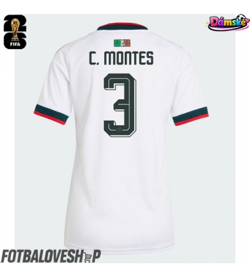 Mexiko Cesar Montes #3 Dámské Venkovní Dres MS 2026 Krátký Rukáv