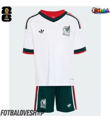 Mexiko Dětské Venkovní Dres MS 2026 Krátký Rukáv (+ trenýrky)