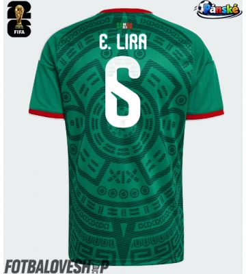 Mexiko Erik Lira #6 Domácí Dres MS 2026 Krátký Rukáv
