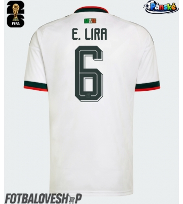 Mexiko Erik Lira #6 Venkovní Dres MS 2026 Krátký Rukáv