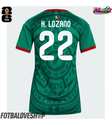 Mexiko Hirving Lozano #22 Dámské Domácí Dres MS 2026 Krátký Rukáv
