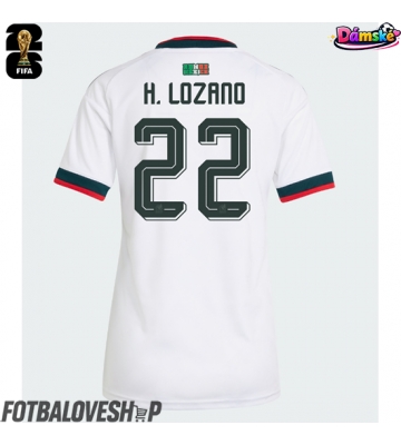 Mexiko Hirving Lozano #22 Dámské Venkovní Dres MS 2026 Krátký Rukáv