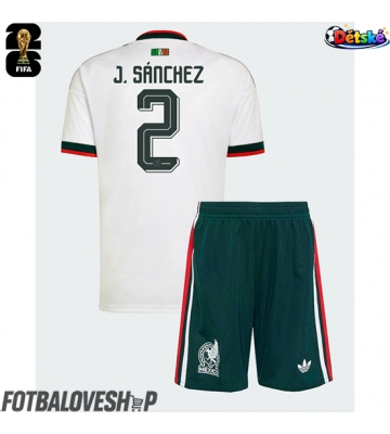Mexiko Jorge Sanchez #2 Dětské Venkovní Dres MS 2026 Krátký Rukáv (+ trenýrky)