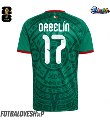 Mexiko Orbelin Pineda #17 Domácí Dres MS 2026 Krátký Rukáv