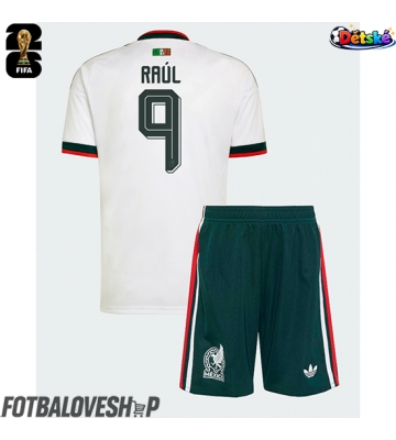 Mexiko Raul Jimenez #9 Dětské Venkovní Dres MS 2026 Krátký Rukáv (+ trenýrky)