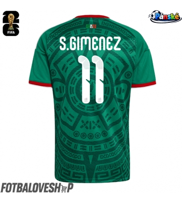 Mexiko Santiago Gimenez #11 Domácí Dres MS 2026 Krátký Rukáv