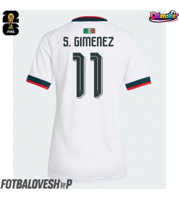Mexiko Santiago Gimenez #11 Dámské Venkovní Dres MS 2026 Krátký Rukáv