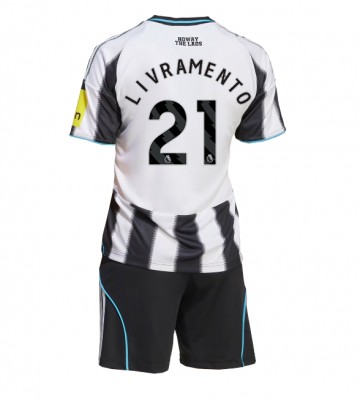 Newcastle United Tino Livramento #21 Dětské Domácí Dres 2025-26 Krátký Rukáv (+ trenýrky)