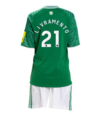 Newcastle United Tino Livramento #21 Dětské Venkovní Dres 2025-26 Krátký Rukáv (+ trenýrky)
