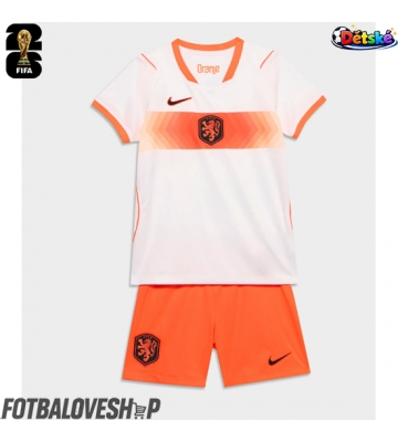 Nizozemsko Dětské Venkovní Dres MS 2026 Krátký Rukáv (+ trenýrky)