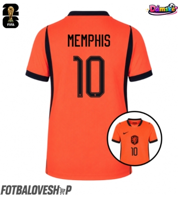 Nizozemsko Memphis Depay #10 Dámské Domácí Dres MS 2026 Krátký Rukáv
