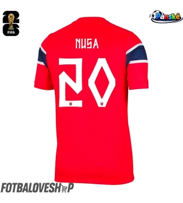 Norsko Antonio Nusa #20 Domácí Dres MS 2026 Krátký Rukáv