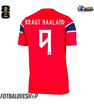 Norsko Erling Haaland #9 Domácí Dres MS 2026 Krátký Rukáv