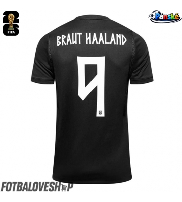 Norsko Erling Haaland #9 Venkovní Dres MS 2026 Krátký Rukáv