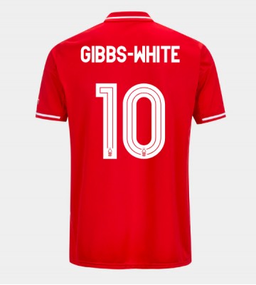 Nottingham Forest Morgan Gibbs-White #10 Domácí Dres 2025-26 Krátký Rukáv