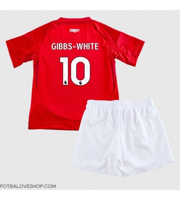 Nottingham Forest Morgan Gibbs-White #10 Dětské Domácí Dres 2024-25 Krátký Rukáv (+ trenýrky)