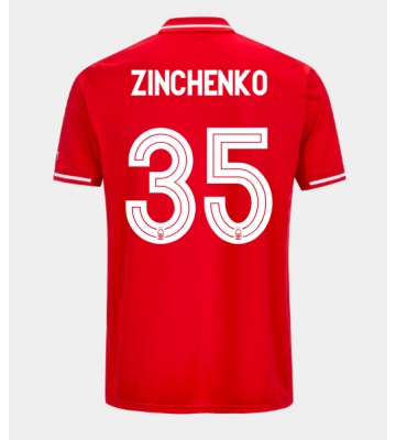 Nottingham Forest Oleksandr Zinchenko #35 Domácí Dres 2025-26 Krátký Rukáv