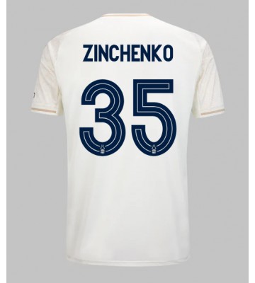 Nottingham Forest Oleksandr Zinchenko #35 Venkovní Dres 2025-26 Krátký Rukáv