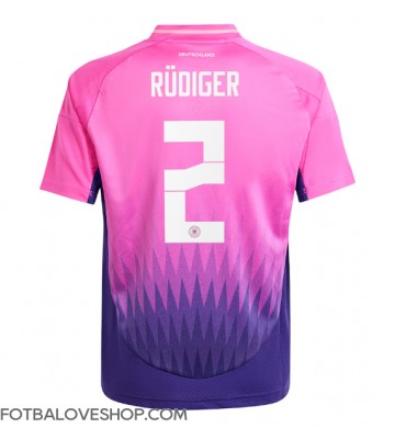 Německo Antonio Rudiger #2 Venkovní Dres ME 2024 Krátký Rukáv