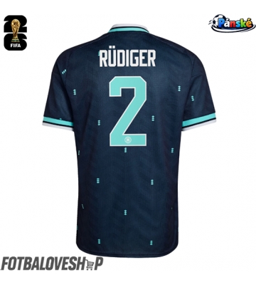 Německo Antonio Rudiger #2 Venkovní Dres MS 2026 Krátký Rukáv
