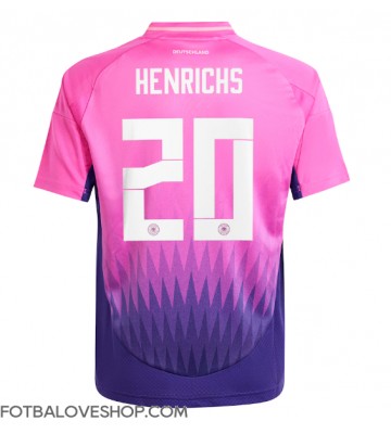 Německo Benjamin Henrichs #20 Venkovní Dres ME 2024 Krátký Rukáv