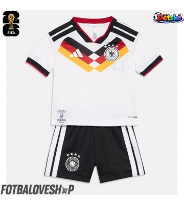 Německo Dětské Domácí Dres MS 2026 Krátký Rukáv (+ trenýrky)