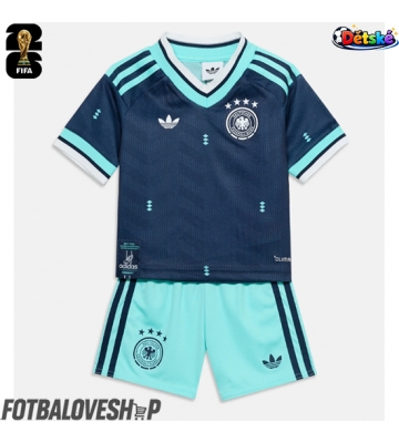 Německo Dětské Venkovní Dres MS 2026 Krátký Rukáv (+ trenýrky)