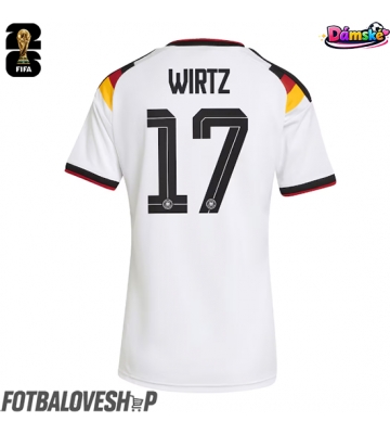 Německo Florian Wirtz #17 Dámské Domácí Dres MS 2026 Krátký Rukáv