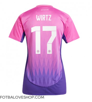 Německo Florian Wirtz #17 Dámské Venkovní Dres ME 2024 Krátký Rukáv