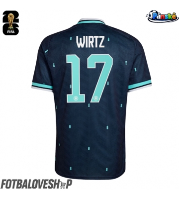 Německo Florian Wirtz #17 Venkovní Dres MS 2026 Krátký Rukáv